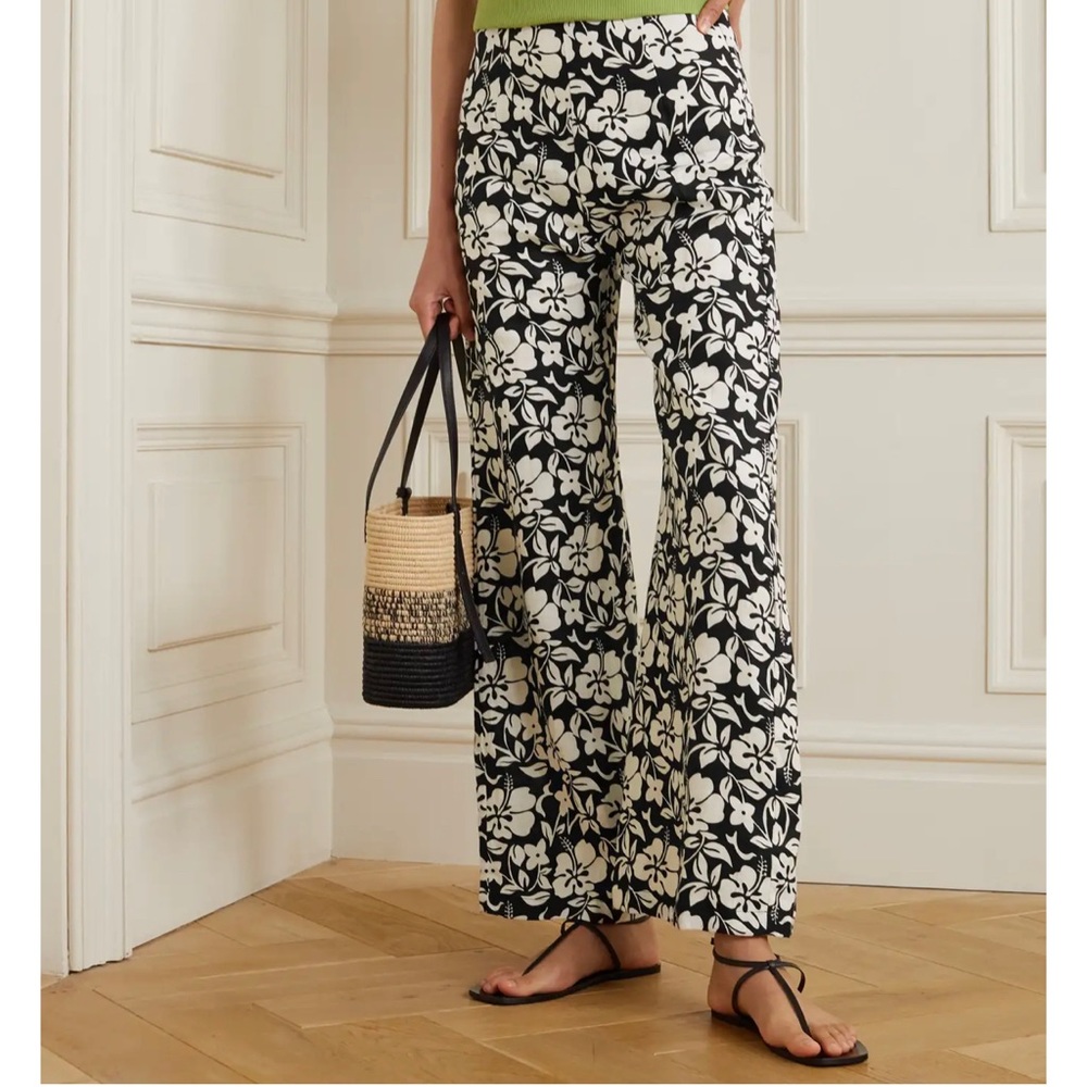FAITHFULL THE BRAND
NET SUSTAIN Ottavio floral-print linen wide-leg pants